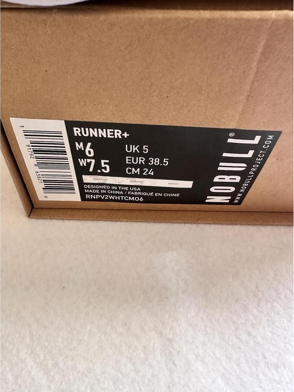 NEW NOBULL Runner + - Men 6 Women 7.5 Athletic Running Shoe Graphic/White/Camo - Picture 8 of 8